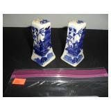 Antique Stoneware Salt and Pepper Shakers