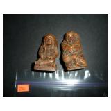 2 Indians Salt and Pepper Shakers