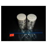 White Oriental Salt and Pepper Shakers