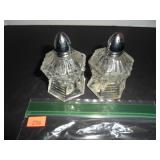 Irice Glass Salt and Pepper Shakers
