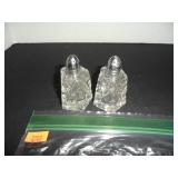 Vintage Mid Century Glass Salt and Pepper Shakers