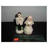 Marriage Before & After Salt and Pepper Shakers