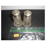 Vintage Clear Glass Salt and Pepper Shakers