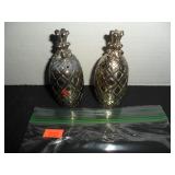 Vintage Silve colored Pineapples Salt and Pepper