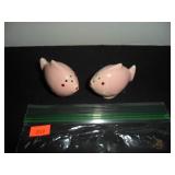 Pink Fish Salt and Pepper Shakers