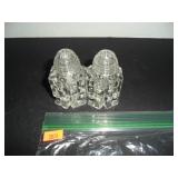 Small Square Glass Salt and Pepper Shakers