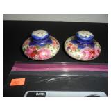 Antique Floral Salt and Pepper Shakers