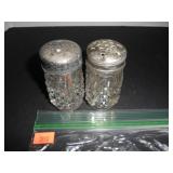 Crystal Salt and Pepper Shakers