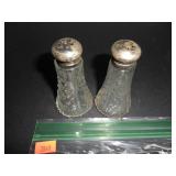 Antique Glass Salt and Pepper Shakers