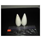 White Cone Salt and Pepper Shakers