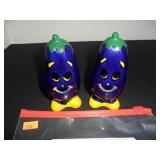 Eggplant Salt and Pepper Shakers
