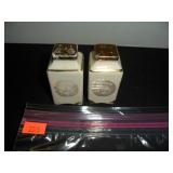 White & Gold Salt and Pepper Shakers