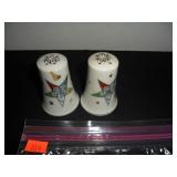 White with Star Salt and Pepper Shakers