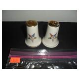 White & Gold Salt and Pepper Shakers