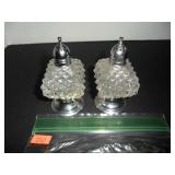 Glass Diamond Shaped Salt and Pepper Shakers