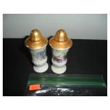 White & Gold with Purple grapes  Salt and Pepper