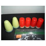 Vintage mini Red & Green Salt and Pepper Shakers