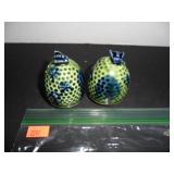 Blue & Green Salt and Pepper Shakers