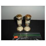White & Gold Salt and Pepper Shakers