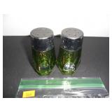 Emerald Green Salt and Pepper Shakers