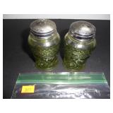 Lime Green Salt and Pepper Shakers