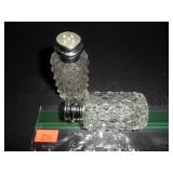 Vintage Glass Salt and Pepper Shakers