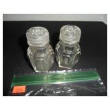Antique Glass Salt and Pepper Shakers