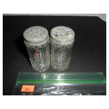 Antique Glass Salt and Pepper Shakers