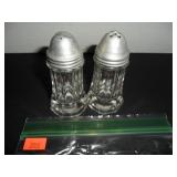 Antique Glass Salt and Pepper Shakers
