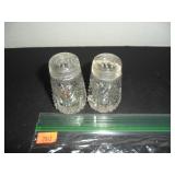Vintage Victorian Glass Salt and Pepper Shakers