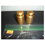 Gold Salt and Pepper Shakers