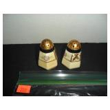 Vintage Black & Cream Color Salt and Pepper