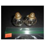 Vintage Glass Salt and Pepper Shakers