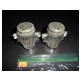 Vintage Glass Salt and Pepper Shakers