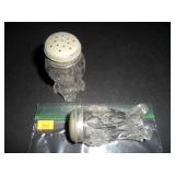 Vintage Glass Salt and Pepper Shakers
