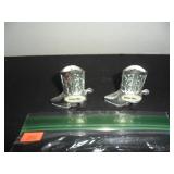 Reno Nevada Silver cowboy boots Salt and Pepper