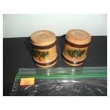 Wood Salt and Pepper Shakers
