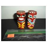 Tiki Pole Salt and Pepper Shakers