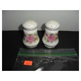 White floral design Salt and Pepper Shakers