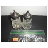 Victorian Glass Salt and Pepper Shakers