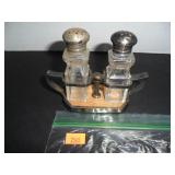 1930's Clear Glass with holder Glass Salt and