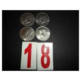 Lot of 4 - 1982 D Kennedy Half Dollars Lot of 4 - 1982 D Kennedy Half Dollars