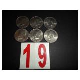 Lot of 6 - 1983 D Kennedy Half Dollars Lot of 6 - 1983 D Kennedy Half Dollars