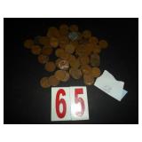 Lot of 58 Wheat pennies