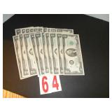 Lot of 20 - Various Date Uncirculated $2 Bills Lot of 20 - Various Date Uncirculated $2 Bills