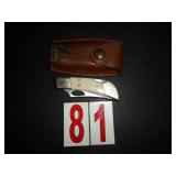 Bear Hunter White Knife with Sheath Bear Hunter White Knife with Sheath