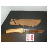 Bone Handled Knife with Sheath