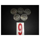 Lot of 5 - 1776-1976 Kennedy Half Dollars