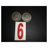 Lot of 2 - 1973 D Kennedy Half Dollars Lot of 2 - 1973 D Kennedy Half Dollars