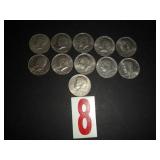 Lot of 11 - 1974 Kennedy Half Dollars Lot of 11 - 1974 Kennedy Half Dollars